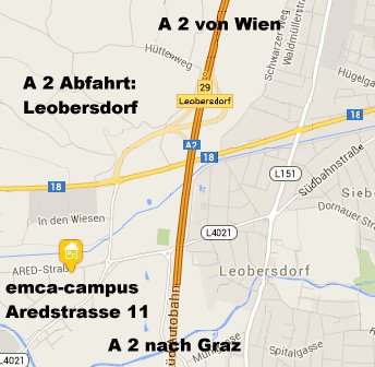 Lageplan EMCA Campus Leobersdorf